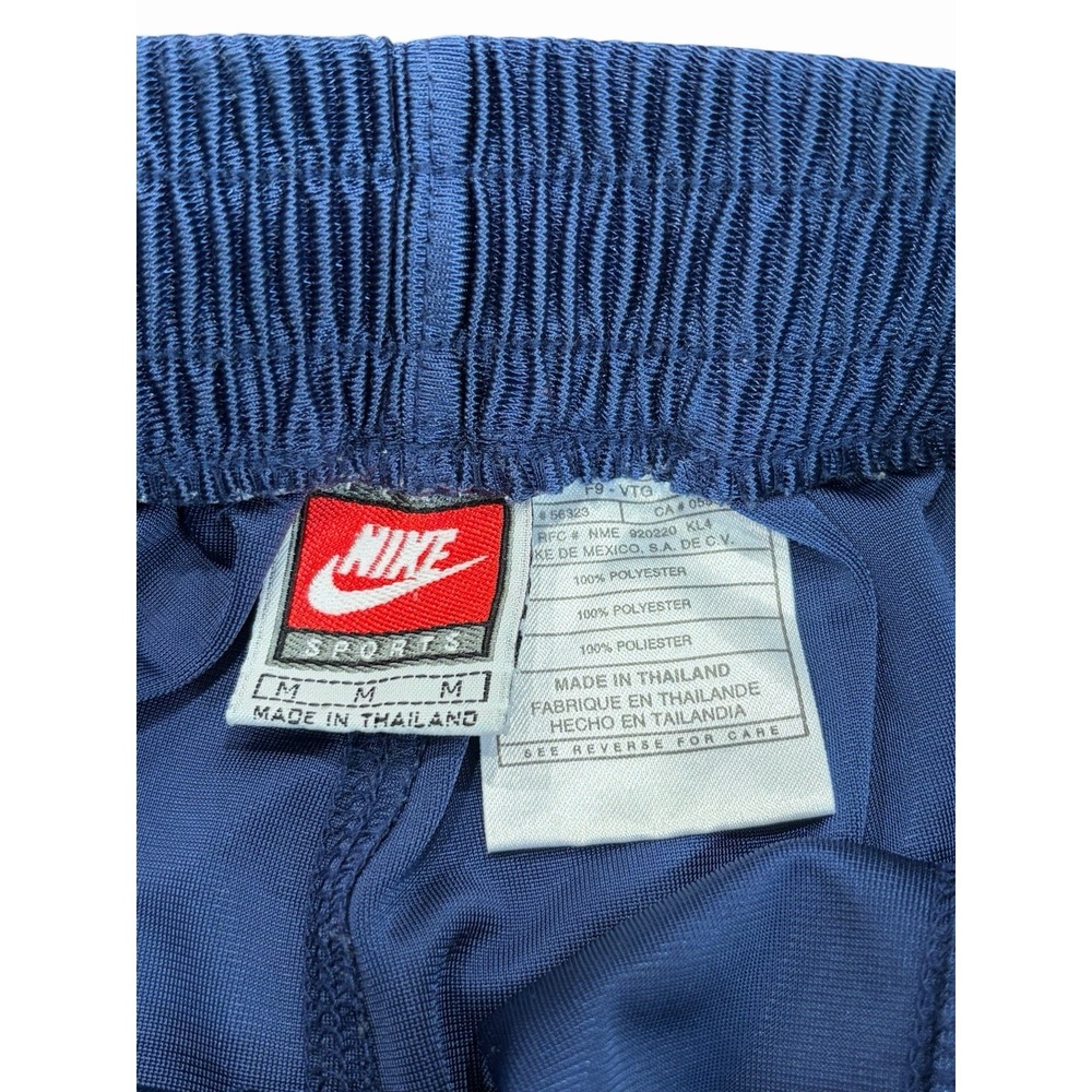 Vintage Nike Mens Dazzle Pants Tearaway Breakaway Snap Basketball Blue Orange M - Picture 2 of 6
